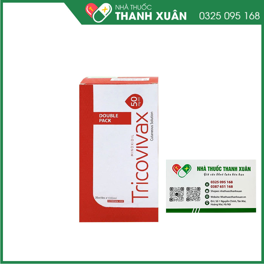 Tricovivax thuốc kích thích sự mọc tóc, điều trị hói đầu
